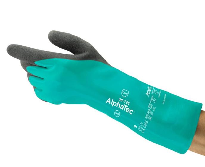 Imagem de Luva ansell alphatec 58-735 proteção química ca 43226