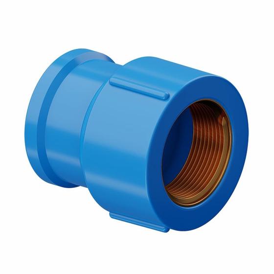 Imagem de Luva Azul com Bucha de Latão 1/2