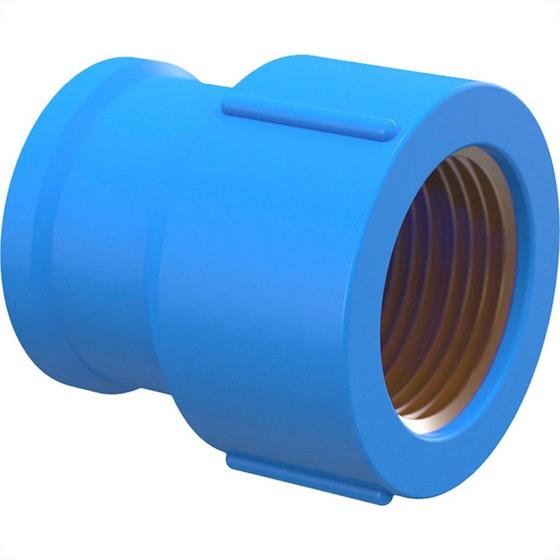 Imagem de Luva Azul Com Bucha Latao Tigre 20Mmx1/2'' - Kit C/20 Pecas