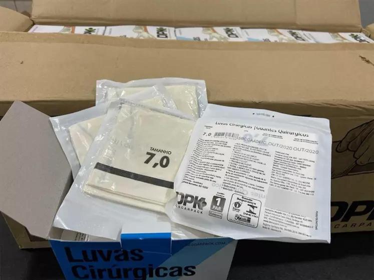 Imagem de Luva Cirurgica Esteril Com Po N.7 Descarpack  20 pares