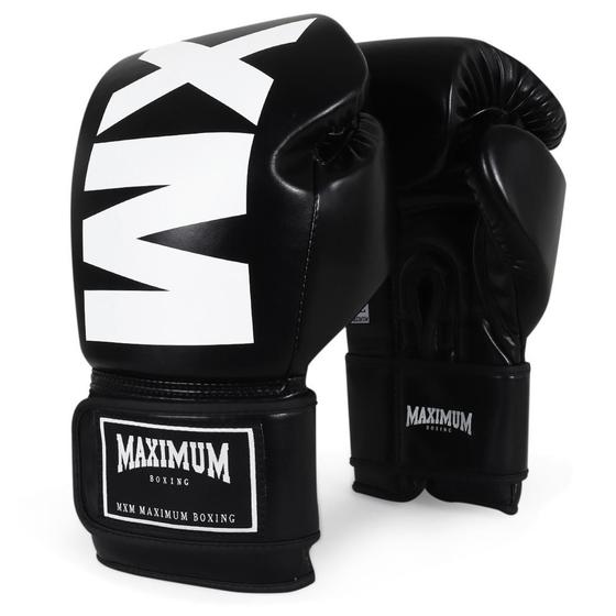 Imagem de Luva De Boxe E Muay Thai Maximum Mxm Black 12 Oz