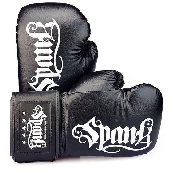 Imagem de Luva de Boxe e Muay Thai Spank - Infantil - 6oz - Preta 