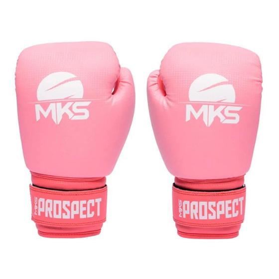 Imagem de Luva De Boxe Mks Combat New Prospect Color Block - Rosa 10