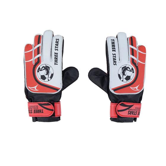 Imagem de Luva de Goleiro Infantil Three Stars Palma Vermelho - 0401