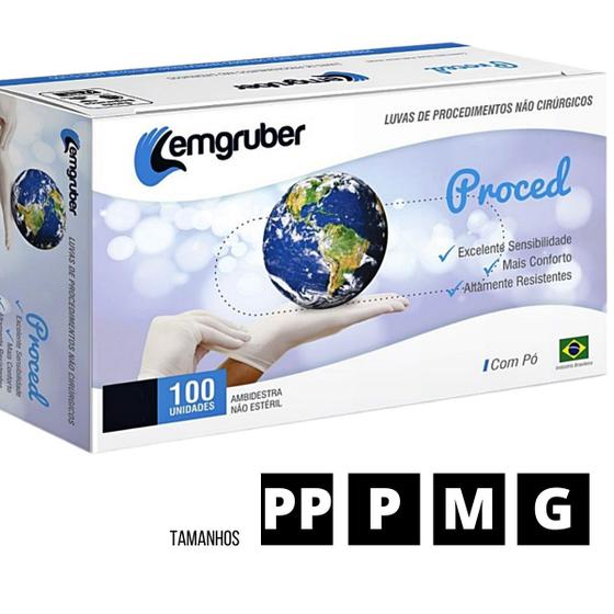 Luva De Latex Com Po 100un LEMGRUBER CA36973 Menor preço em Luva De Latex Com Po 100un LEMGRUBER CA36973
