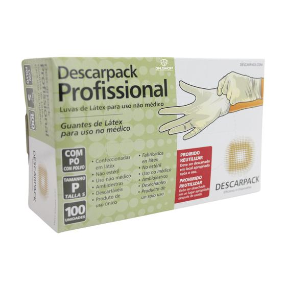 Luva de Látex Procedimento com pó Descarpack 100 unidades Menor preço em Luva de Látex Procedimento com pó Descarpack 100 unidades