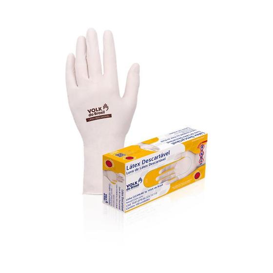 Imagem de Luva de Latex Volk PP com 100 Unidades