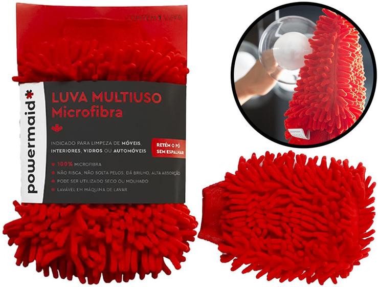 Imagem de Luva De Microfibra Multiuso Para Limpeza De Automóvel Vidro Móveis Pano Mágico 