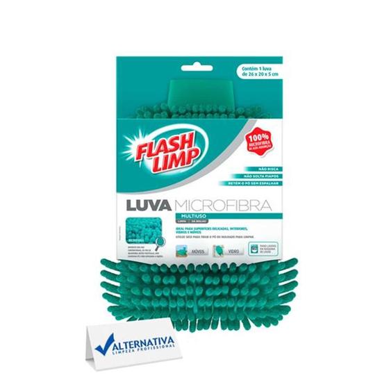 Imagem de Luva de microfibra tira po multiuso flash limp 26cm