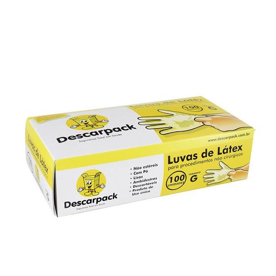 Imagem de Luva de Procedimento G Descarpack Caixa com 100 Unidades