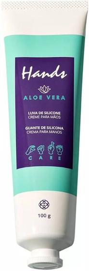 Imagem de Luva De Silicone Aloe Vera Creme Para As Mãos Hands 100g