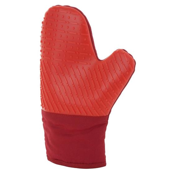Imagem de Luva de Silicone Vermelha com Tecido Mimo Style
