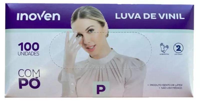 Imagem de Luva De Vinil Sem Pó 100 Unidades P M G