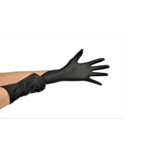 Luva Descartavel Nitrílica Preto Talge C/100 Sem Pó Imagem de Luva Descartavel Nitrílica Preto Talge C/100 Sem Pó