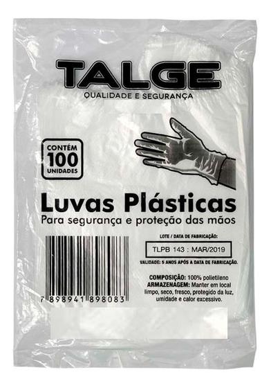 Imagem de Luva Descartável Plástica Com 1000 Unidades Talge