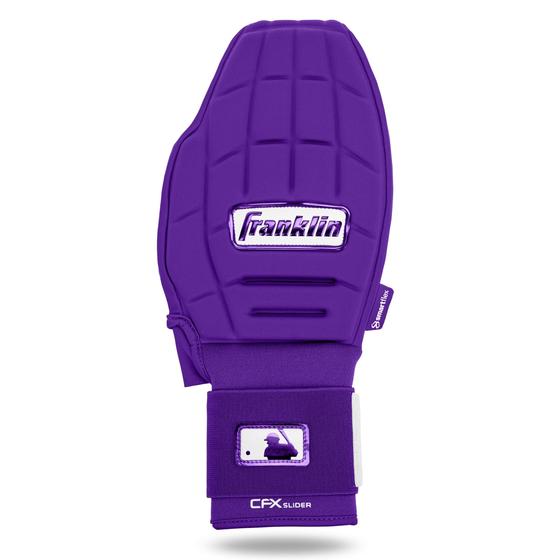 Imagem de Luva deslizante Franklin Sports CFX PRT para adultos roxa