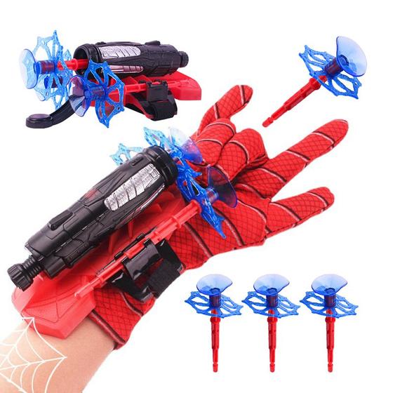 Luva Do Homem Aranha Que Solta Teia Brinquedo Lançador de Teia - Web ...