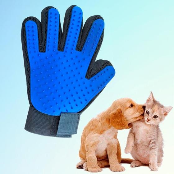 Imagem de Luva Escova Mágica Para Pets Cães E Gatos Mão Direita