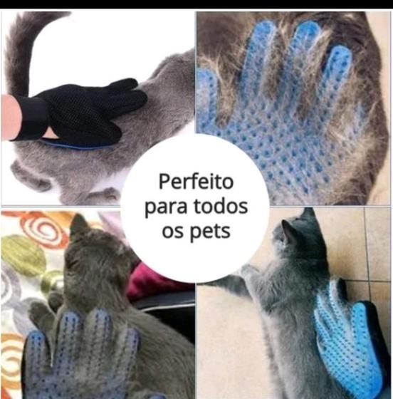 Imagem de Luva Escova Nano Magnética Tira Pelos Dos Pets Cães E Gatos