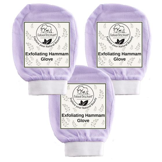 Imagem de Luva esfoliante para banho turco Natural Elephant Lovely Lilac x3