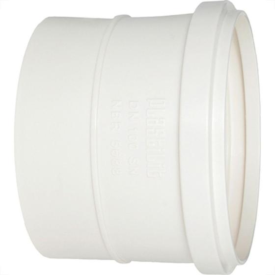 Imagem de Luva Esgoto Plastilit 100 X 100 Branco - Kit C/25 Unidades