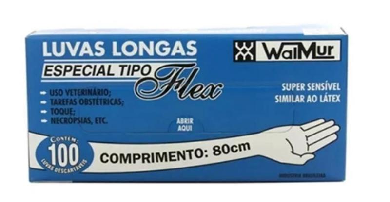 Imagem de Luva especial Flex longa 80cm cx C/ 100 unid - WALMUR