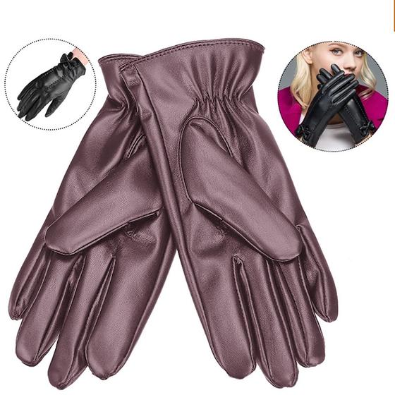 Imagem de Luva Feminina de Couro Com Touch Para Inverno Forro Flexível MP813