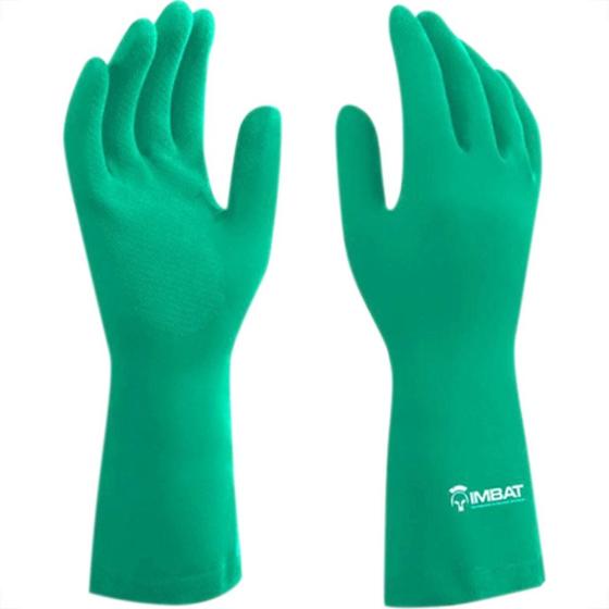 Imagem de Luva Imbat Latex Forrada Verde 08-M - Kit C/12 Unidades