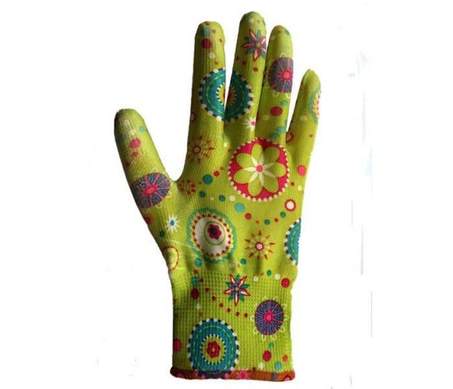 Imagem de Luva Jardinagem  Nylon Com Pu Verde Tam P Tecmater