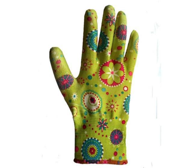 Imagem de Luva Jardinagem  Nylon Com Pu Verde Tam P Tecmater