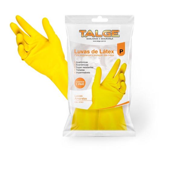 Imagem de Luva Latex Amarela P/ Limpeza Multiuso Tam. P C/ 1 Un.