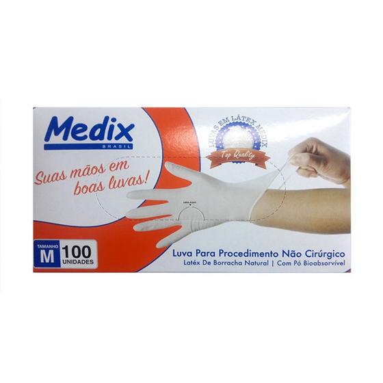 Imagem de Luva Latex Com Po G Cx Com 100un Medix