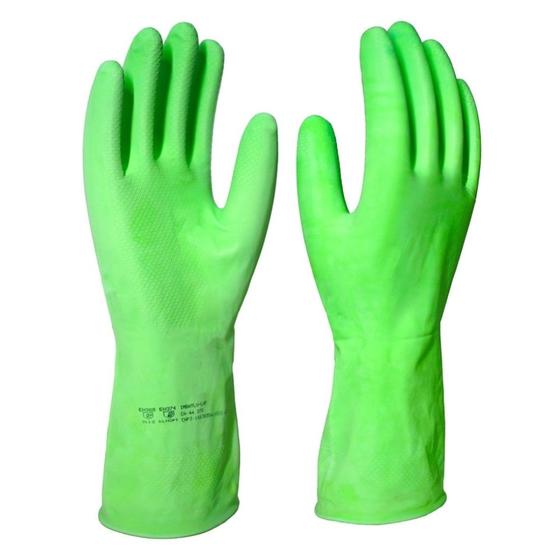 Imagem de Luva Latex Forrada Verde Tam M Imbat
