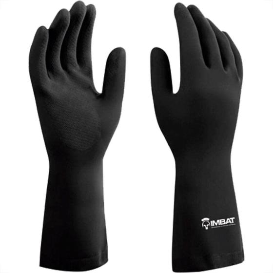 Imagem de Luva Latex Imbat Forrada Preta 08