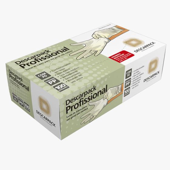 Luva Latex Profissional Descarpack-PP- 10 Unidades Menor preço em Luva Latex Profissional Descarpack-PP- 10 Unidades