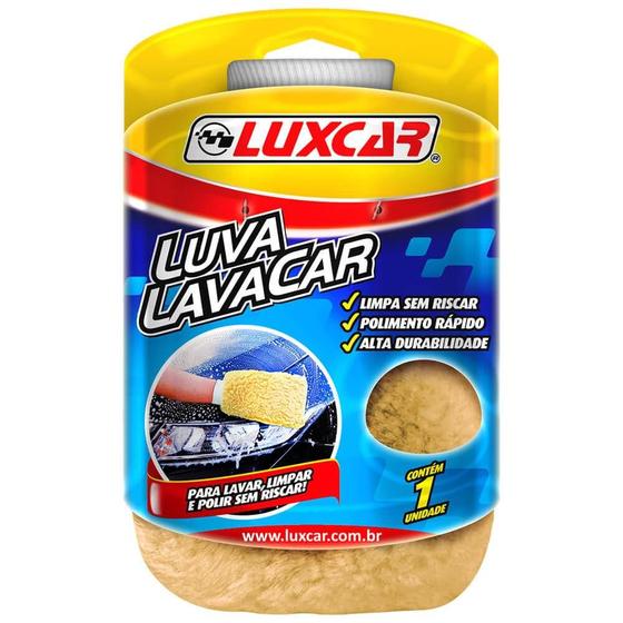 Imagem de Luva Lavar Encerar Polimento Carro Lavacar Luxcar