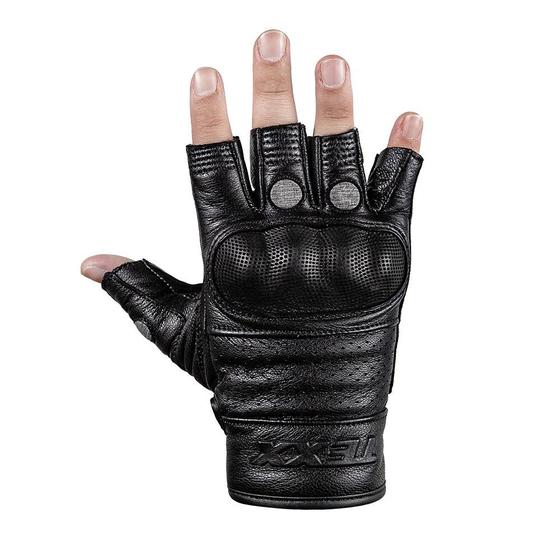 Luva Meio Dedo Texx Liberty Couro Moto Motoqueiro Proteção Menor preço em Luva Meio Dedo Texx Liberty Couro Moto Motoqueiro Proteção