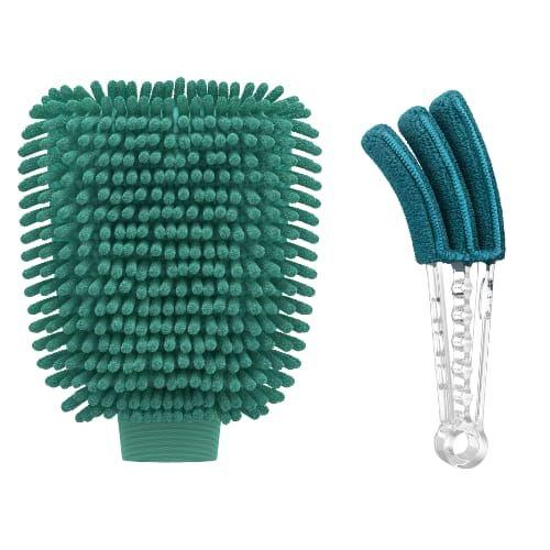 Imagem de Luva Microfibra Multiuso Lavável + Limpa Persianas FlashLimp