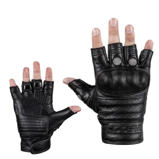 Luva Moto Texx Liberty Meio Dedo Couro Protetor Motociclista Menor preço em Luva Moto Texx Liberty Meio Dedo Couro Protetor Motociclista