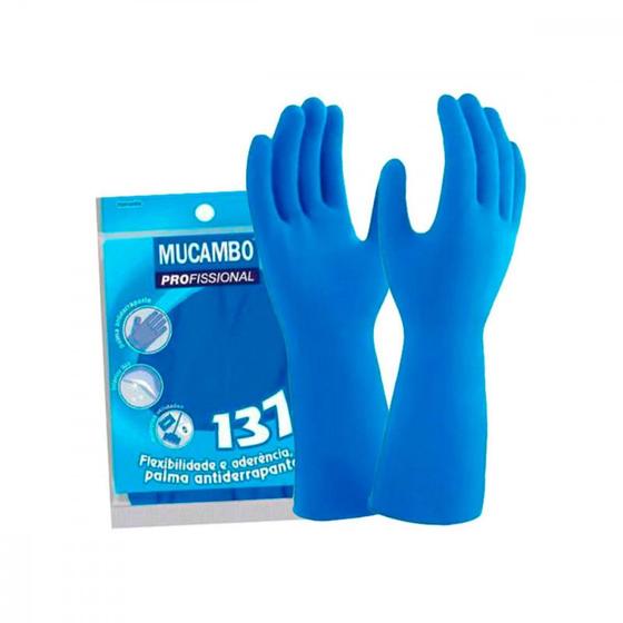 Imagem de Luva Mucambo Lisa Azul  M