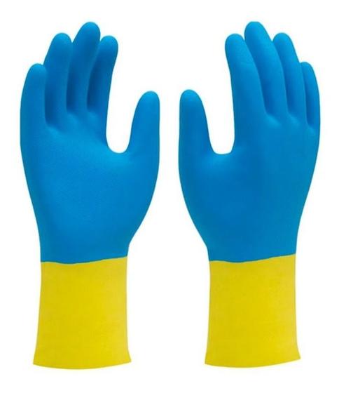 Imagem de Luva Neoprene E Látex Forrada Cozinha Limpeza Pesada G