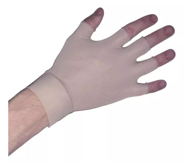 Imagem de Luva NEW FORM Curta Proteção Solar Fpu50+ Uv Com Dedos NUDE GG