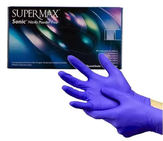 Imagem de Luva Nitrilica Azul Sonic Tam G - Supermax