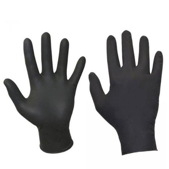 Luva nitrilica black/preta profissional c/20unidades - TALGE Imagem de Luva nitrilica black/preta profissional c/20unidades