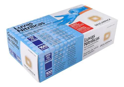 Luva nitrilica sem po c/100 unidades descarpack Menor preço em Luva nitrilica sem po c/100 unidades descarpack