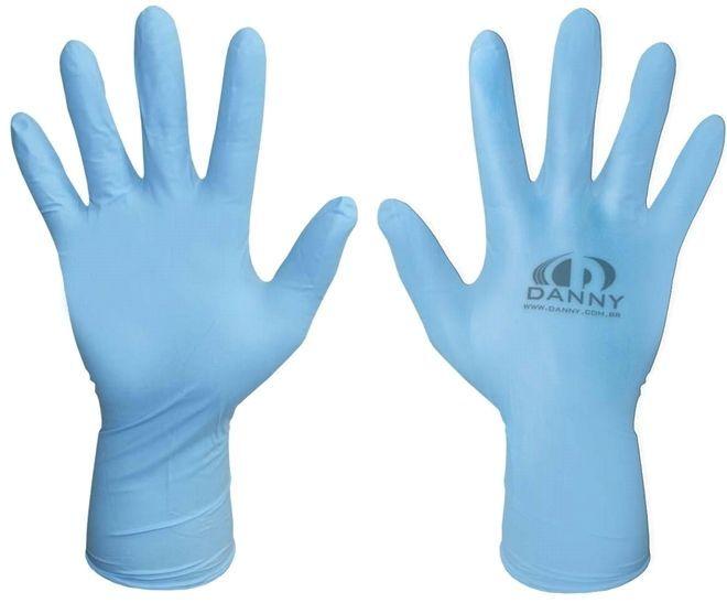 Imagem de Luva Nitrílica Sensiflex Premium Azul Mais Resistente Caixa 100 Unidades DA-90112A CA 42027