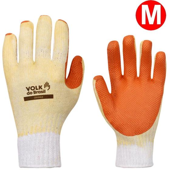 Luva Orange 8-M Fibras Naturais e Borracha Vulcanizada CA 21.367 Menor preço em Luva Orange 8-M Fibras Naturais e Borracha Vulcanizada CA 21.367