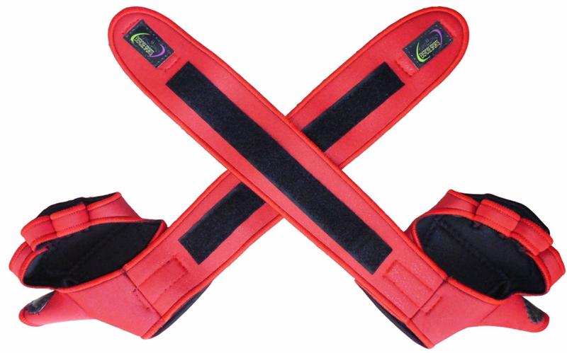 Imagem de Luva para Academia Luva com Munhequeira de Neoprene Vermelho