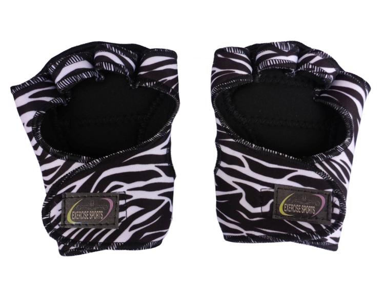 Imagem de Luva para Academia Luva sem Polegar de Neoprene Zebra