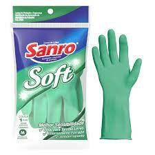 Imagem de Luva para limpeza sanro soft verde m